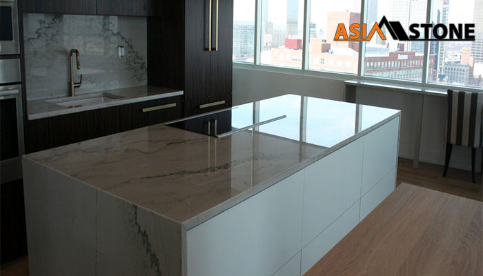 Bàn bếp đá hoa cương đẹp